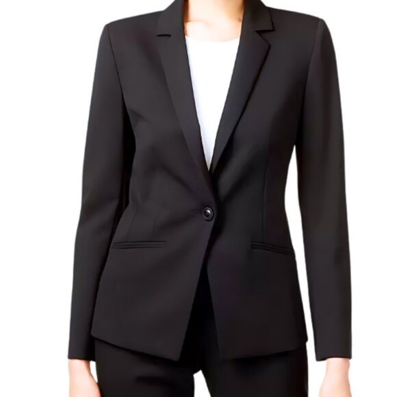 Tahari by Arthur S. Levine Women’s Black Bi-Stretch Blazer – Size 2 - Picture 1 of 7